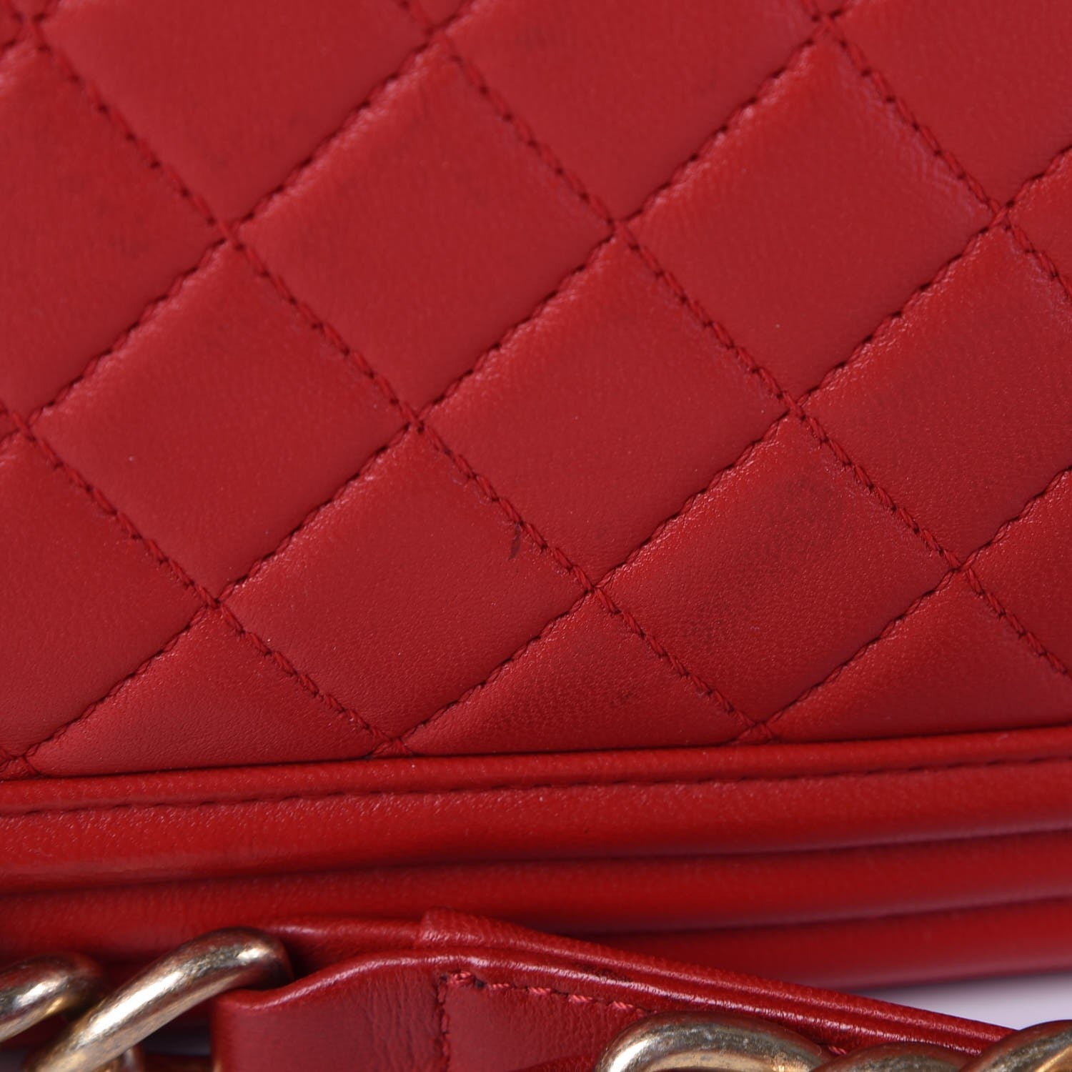 Chanel Lambskin Quilted New Medium Boy Flap Red 9 of 9