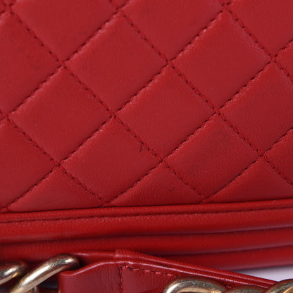 Chanel Lambskin Quilted New Medium Boy Flap Red 9 of 9