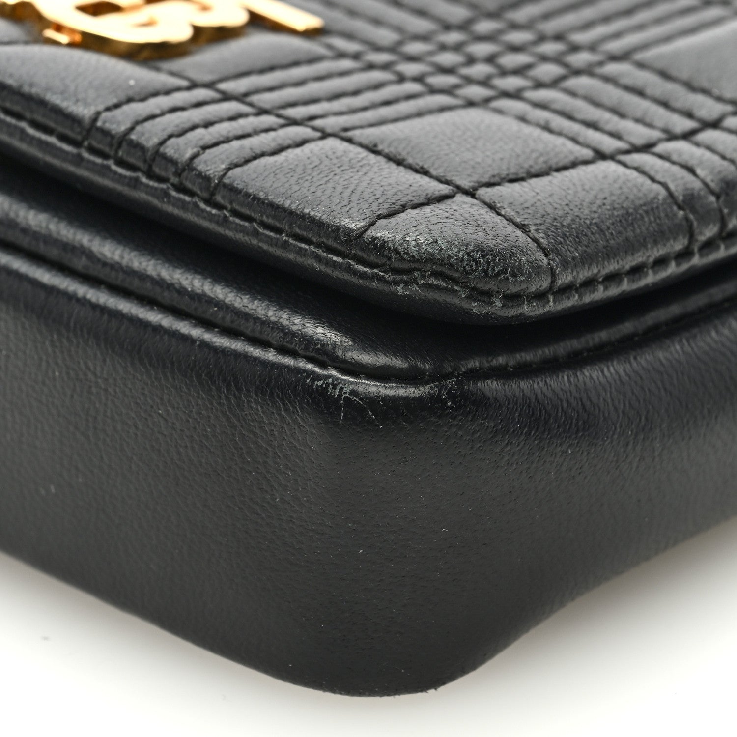 Burberry Lambskin Quilted Micro Lola Bag Black 8 of 8