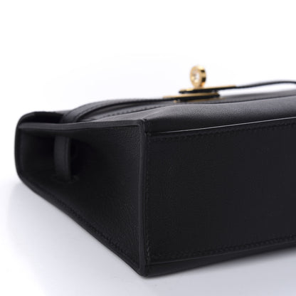 Hermes Swift Kelly Pochette Clutch Black 6 of 11