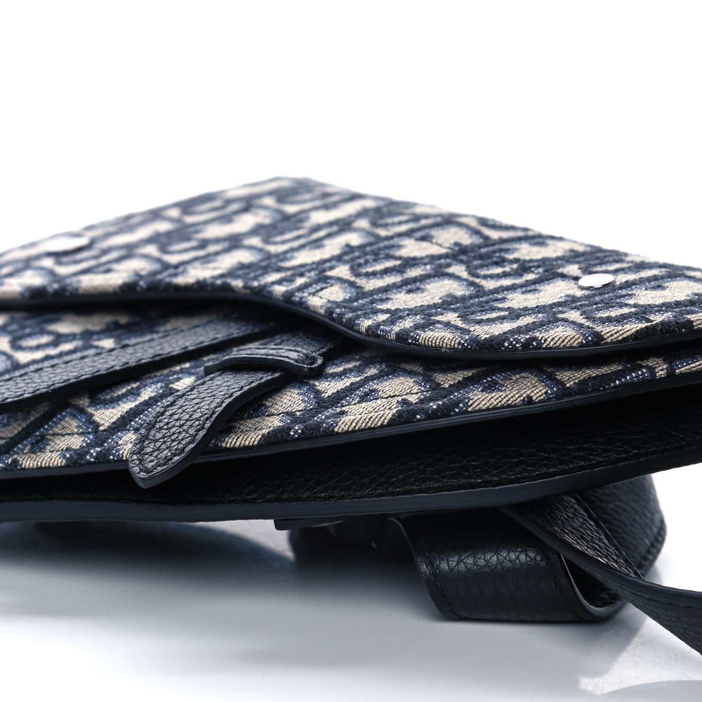 HOMME Oblique Saddle Belt Bag Blue