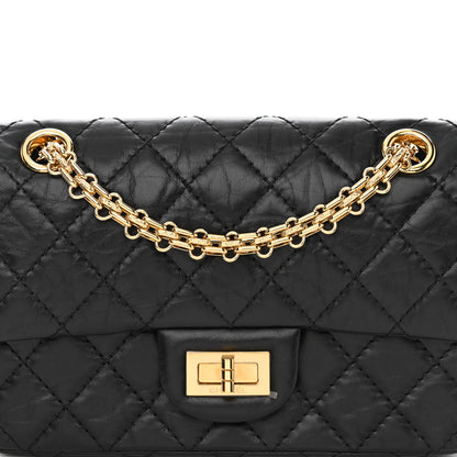 Chanel Aged Calfskin Quilted 2.55 Reissue Mini Flap Black 8 of 11
