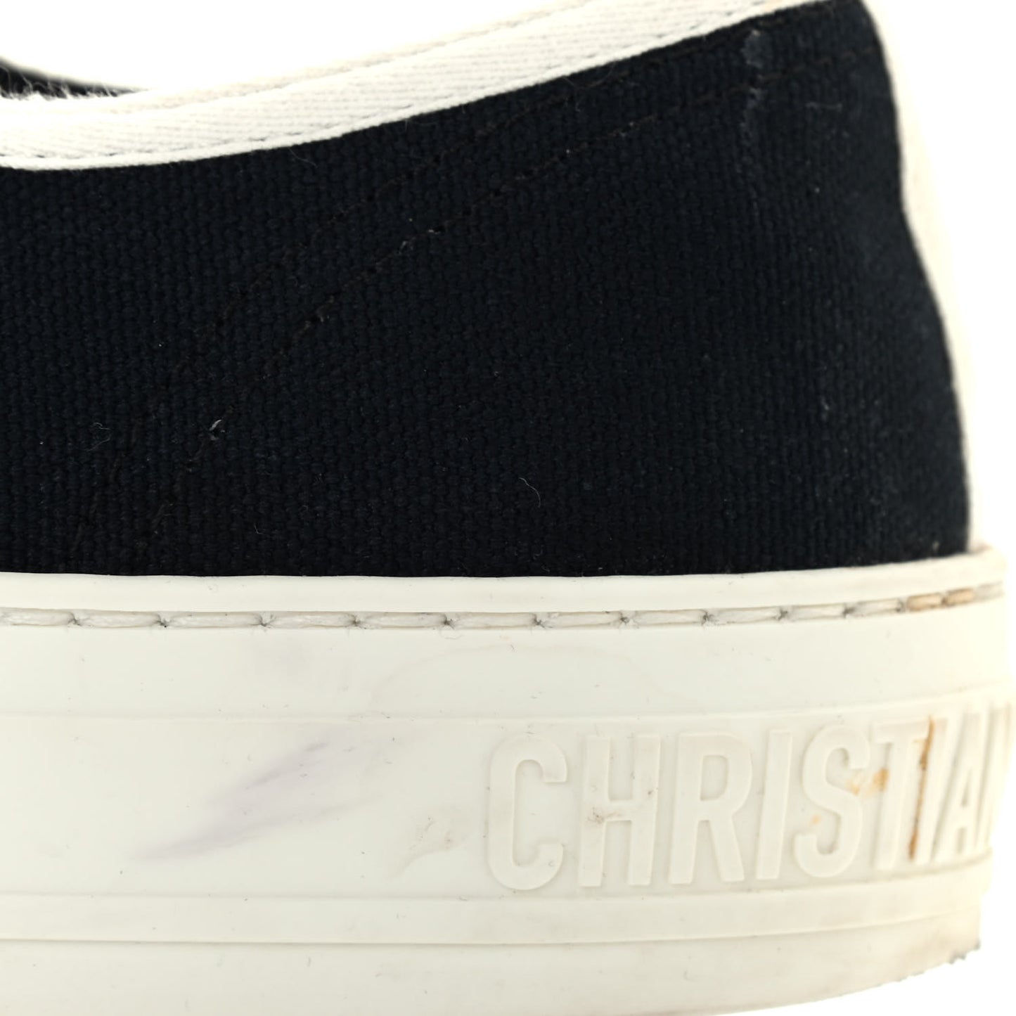 Canvas Womens Walk'n Dior Low Top Sneakers 38 Black