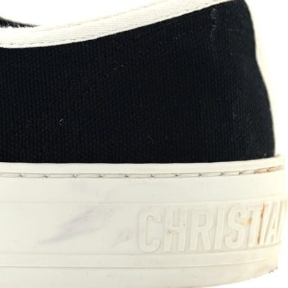 Christian Dior Canvas Womens Walk'n Dior Low Top Sneakers 38 Black 10 of 14