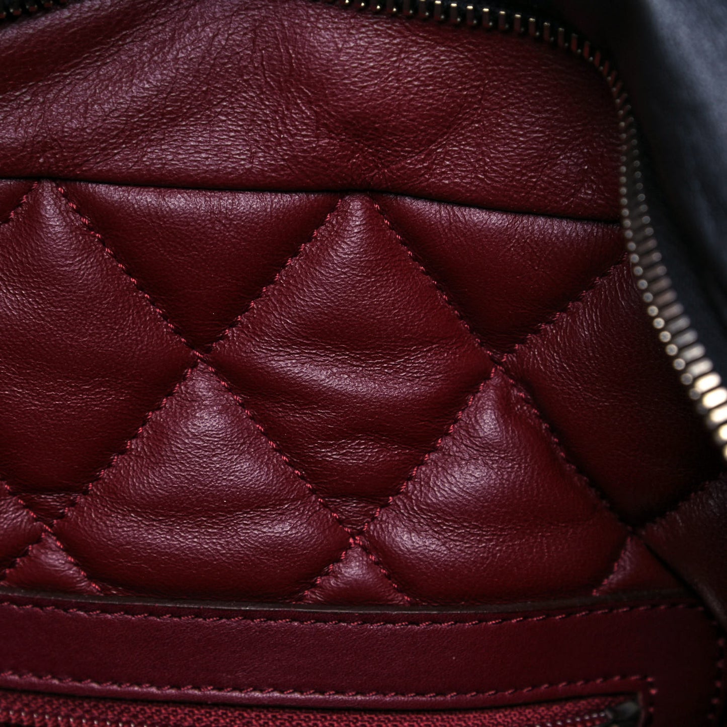 Lambskin Quilted Extra Large Coco Cocoon Reversible Tote Black
