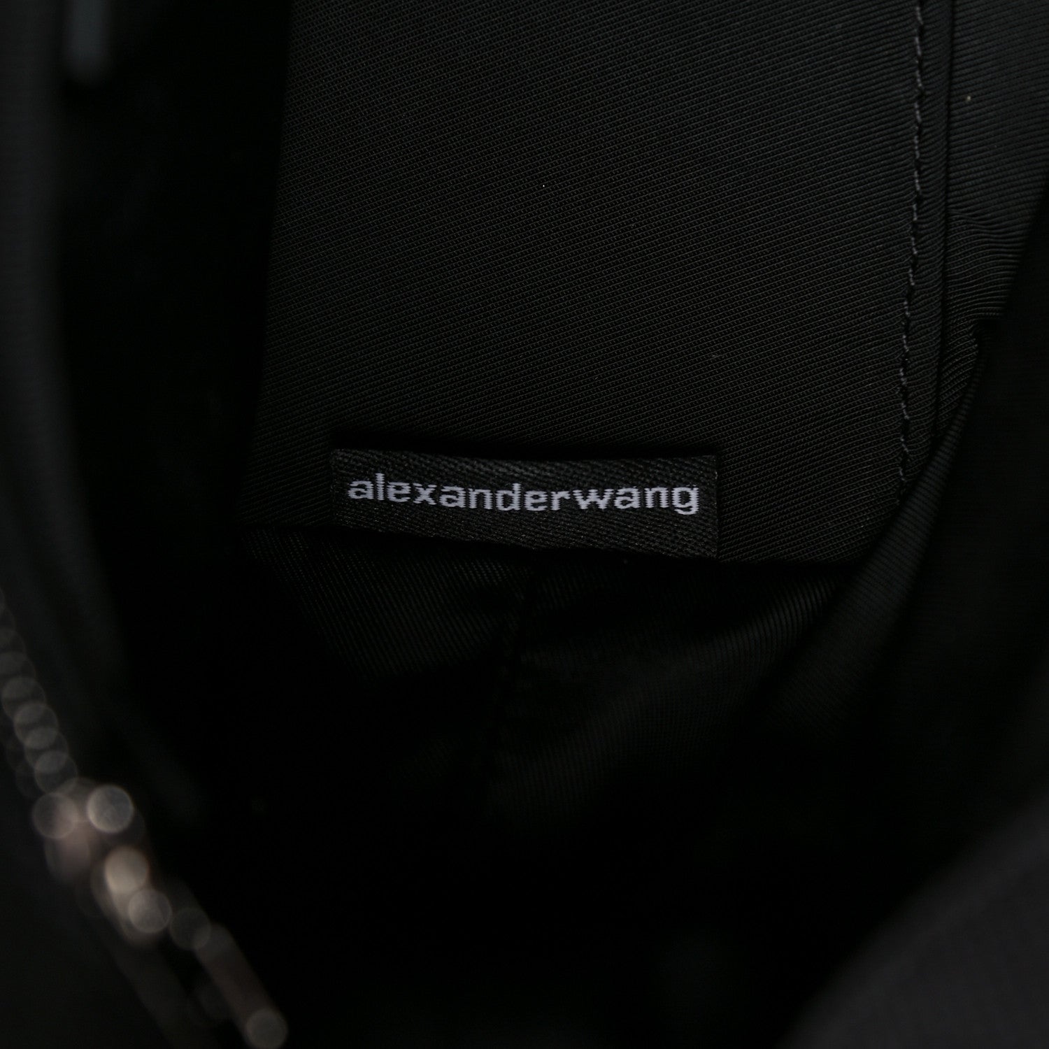 Alexander Wang Mesh Crystal Rhinestone Mini Cruiser Tote Black Silver 7 of 11