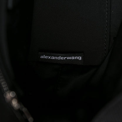Alexander Wang Mesh Crystal Rhinestone Mini Cruiser Tote Black Silver 7 of 11