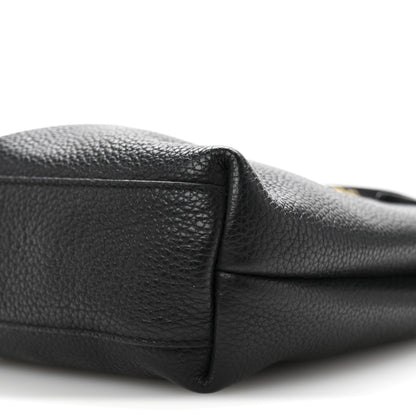 Salvatore Ferragamo Tumbled Calfskin Gancini Mini Bag Black 9 of 14