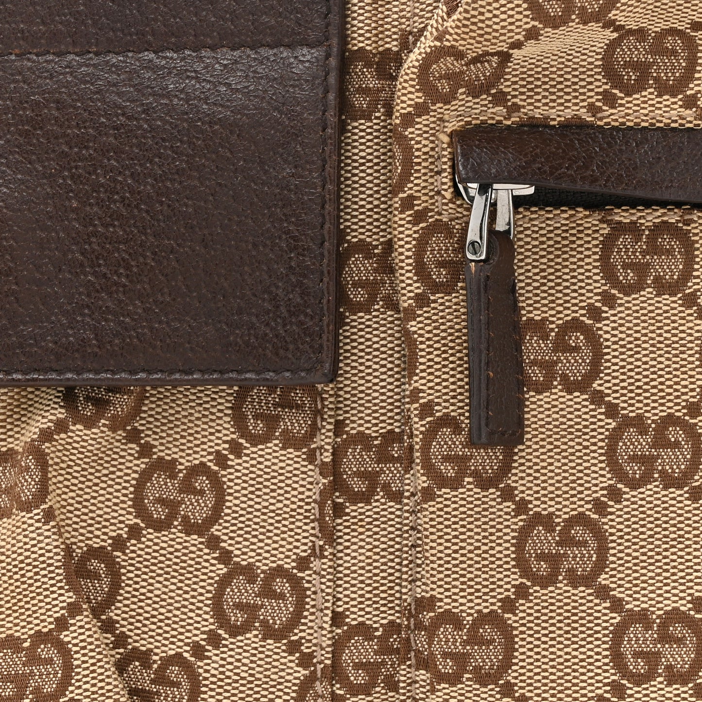 Monogram Web Belt Bag Dark Brown