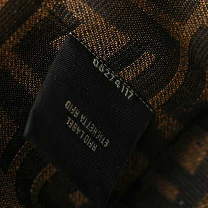 Fendi Paglia Chicco Riso Vitello King Plexiglass Logo Embroidered Mini By The Way Top Handle Boston Bag Alchemy Brandy 7 of 9