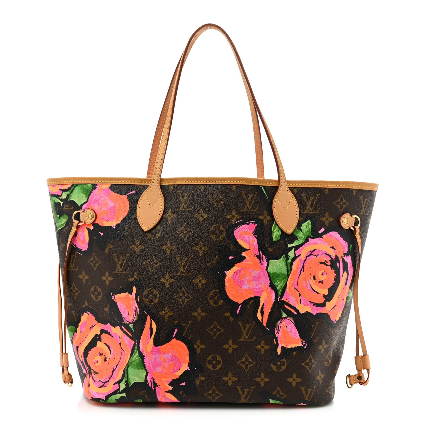 Lv Roses Logo Louis Vuitton Monogram Roses Neverfull MM 1358623 – FASHIONPHILE