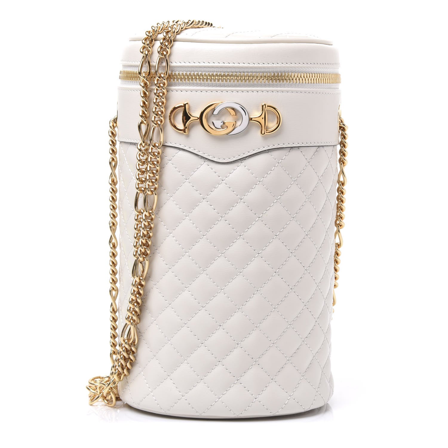 Gucci Calfskin Trapuntata Zumi Belt Bag Off White 1 of 10