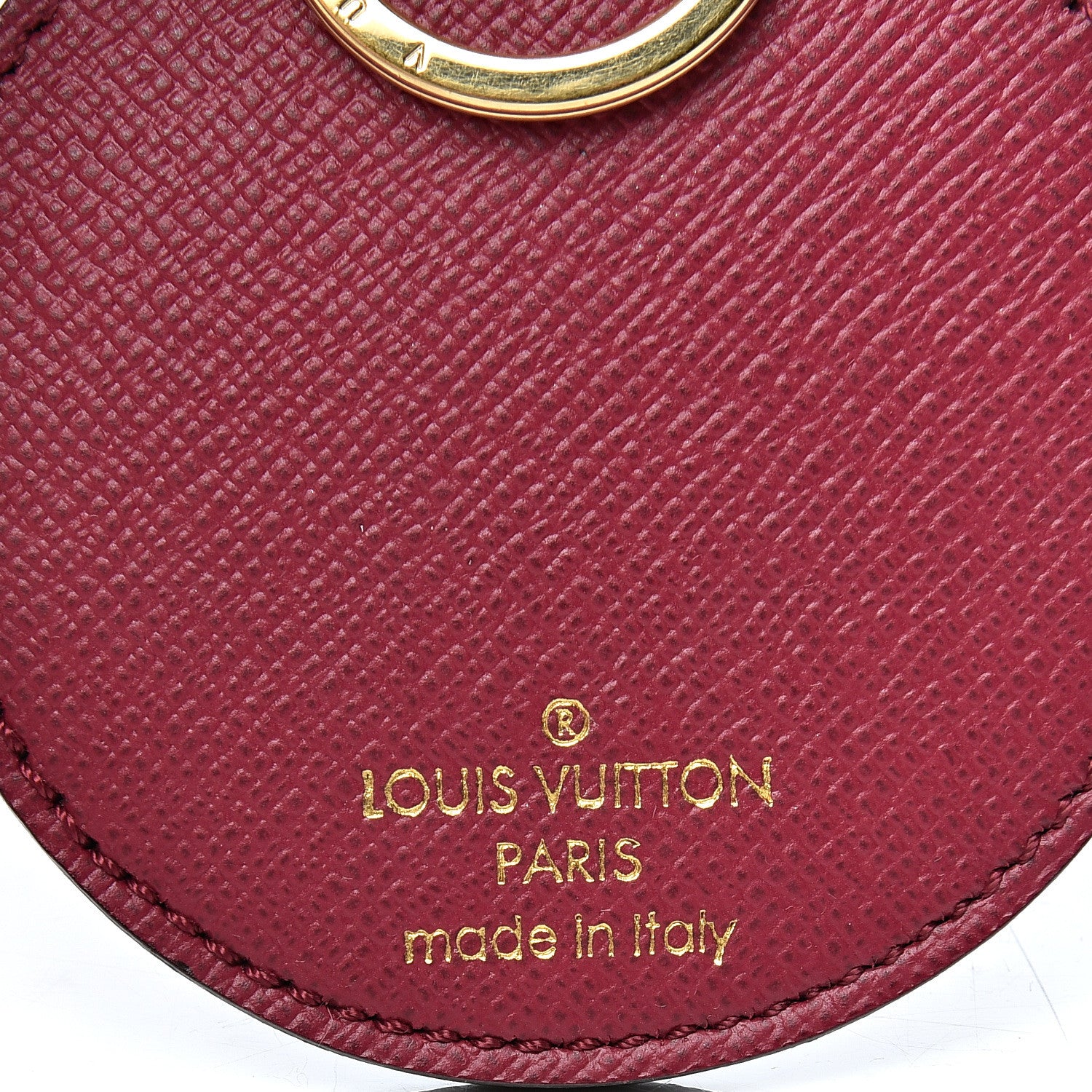 Louis Vuitton Monogram Illustre Multi V Bag Charm Key Ring Fuchsia 3 of 3
