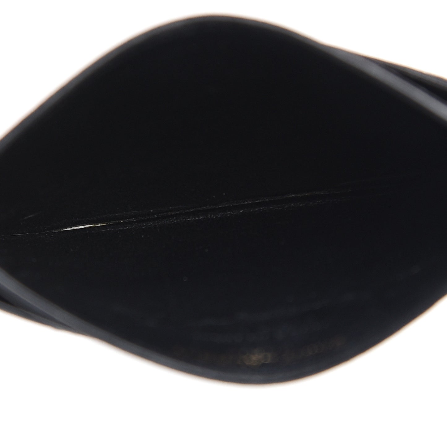 Grain De Poudre Matelasse Chevron Monogram Credit Card Case Black
