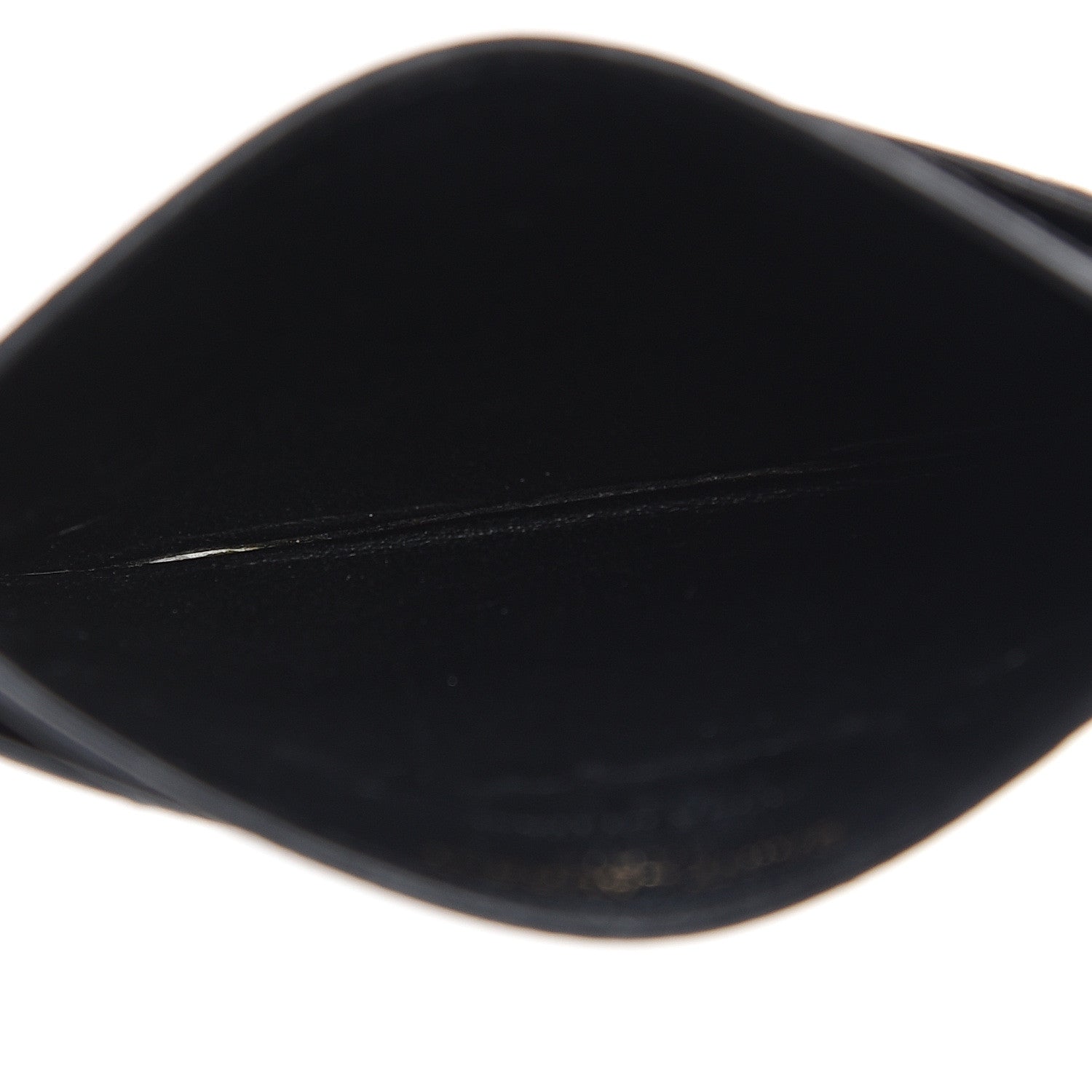 Saint Laurent Grain De Poudre Matelasse Chevron Monogram Credit Card Case Black 4 of 8
