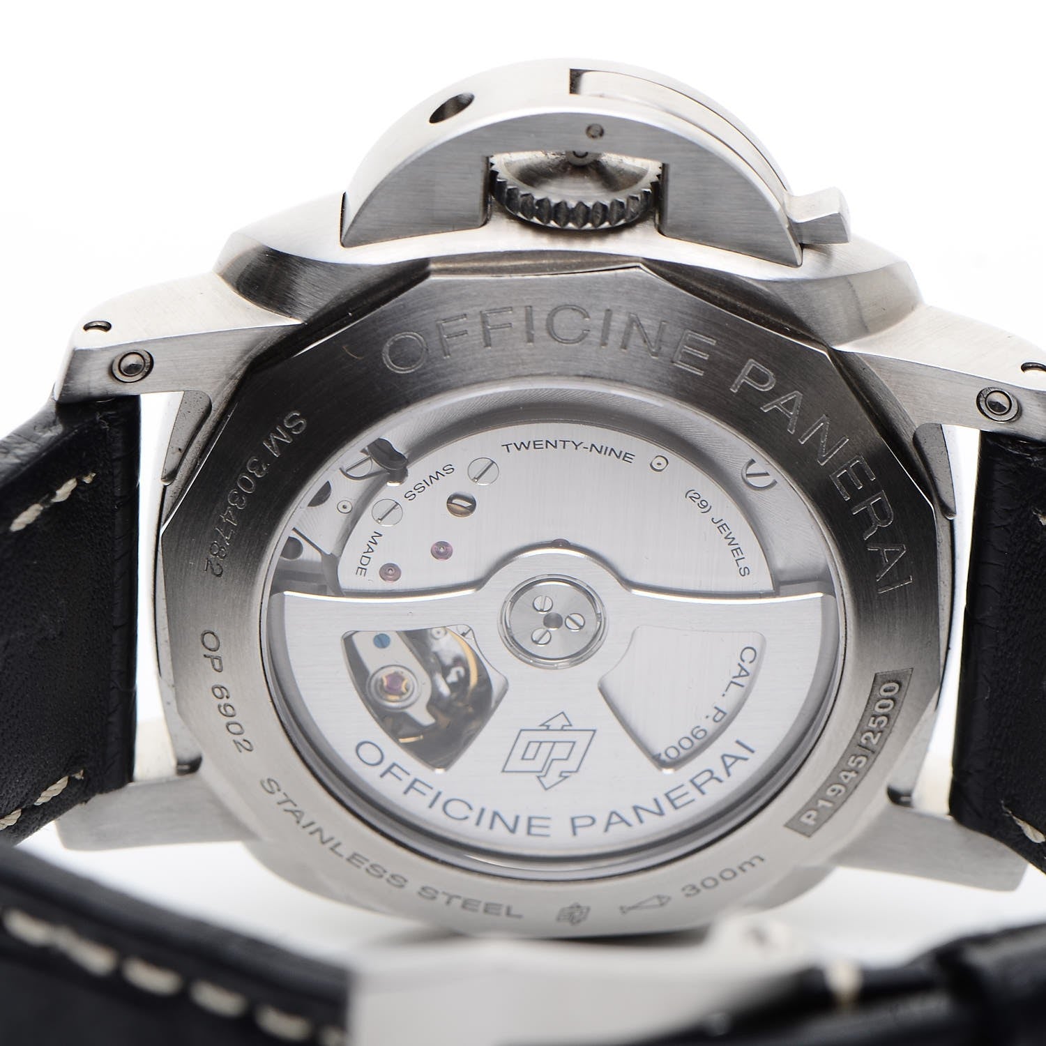 Panerai Stainless Steel Alligator 44mm 1950 3 Days GMT Power Reserve Automatic Watch Black PAM00321 5 of 8