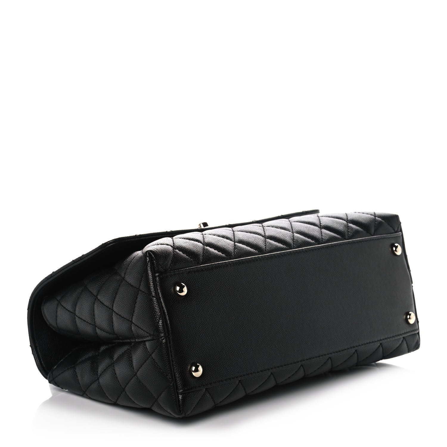 Chanel Caviar Quilted Small Coco Handle Flap Black 4 of 12