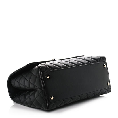 Chanel Caviar Quilted Small Coco Handle Flap Black 4 of 12