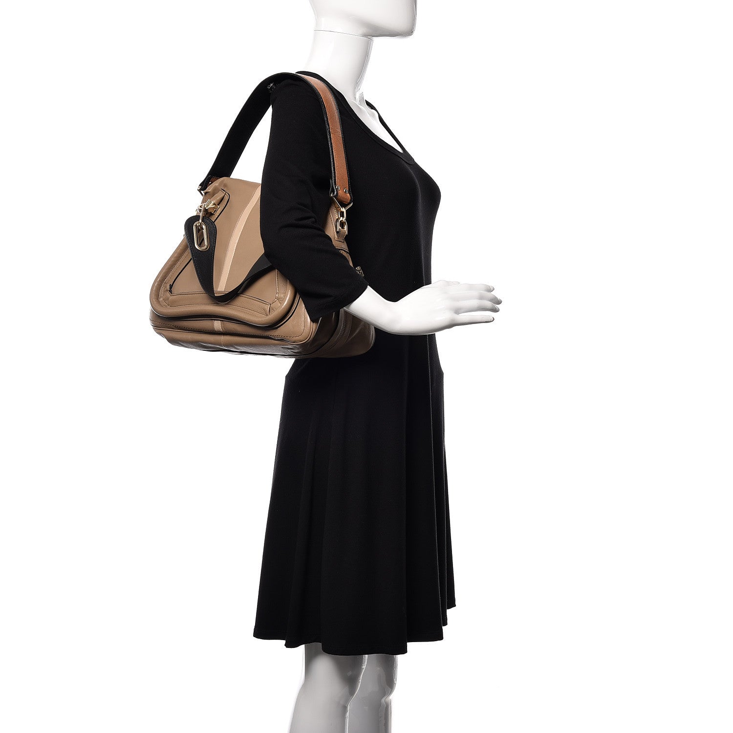 Chloe Sheepskin Ostrich Medium Military Paraty Ivy Jungle 2 of 11