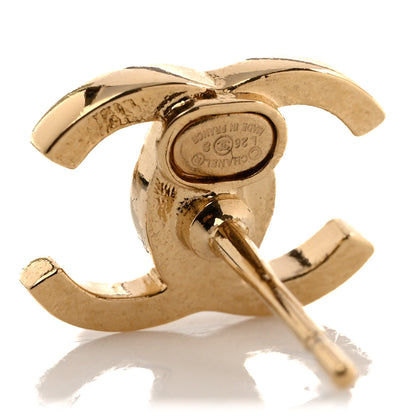 Chanel CC Turnlock Drop Earrings Gold 4 of 5