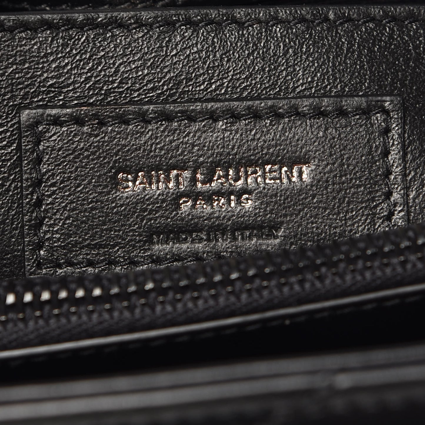 Calfskin Y Quilted Monogram Small Loulou Chain Satchel Black