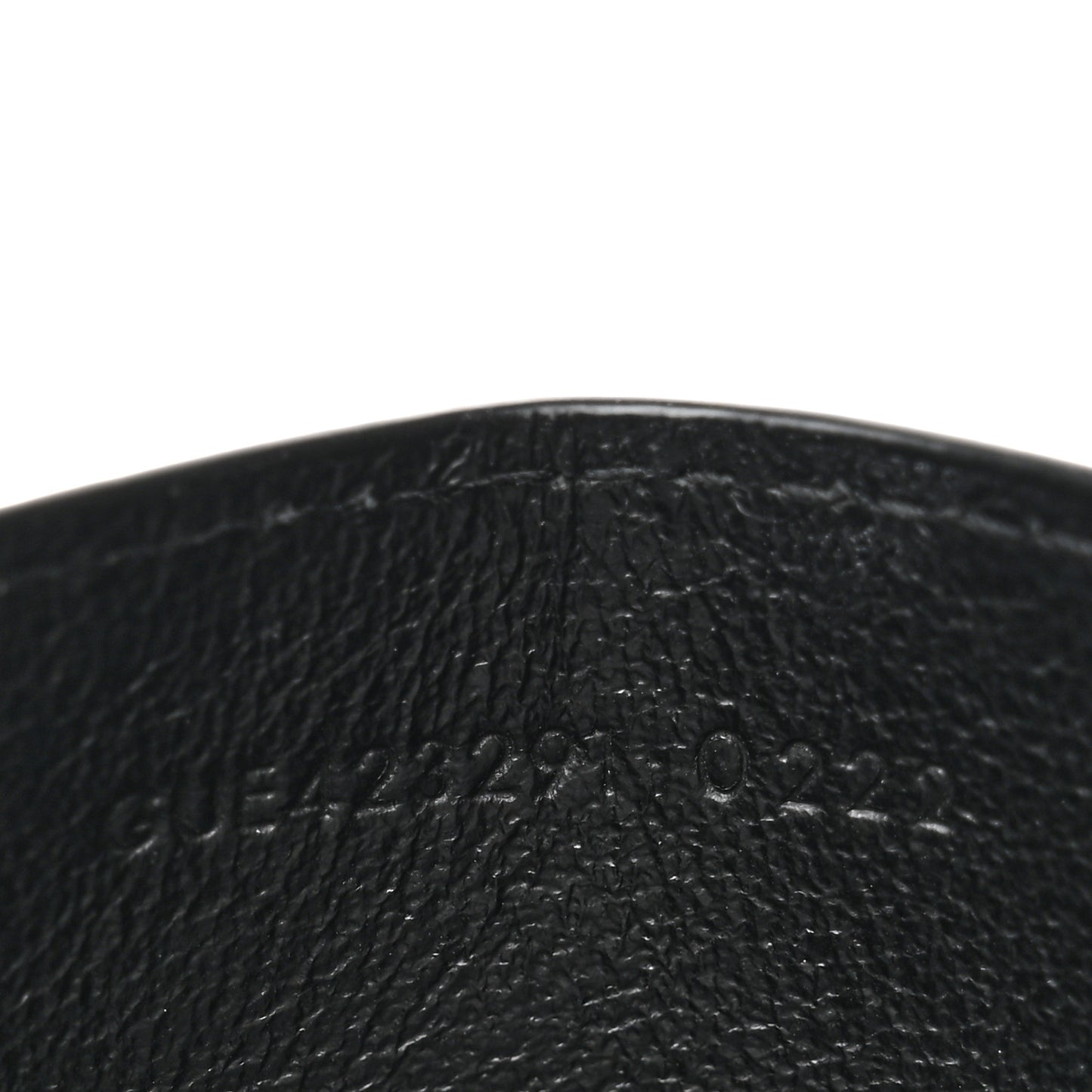Grain De Poudre Matelasse Chevron Monogram Credit Card Case Black