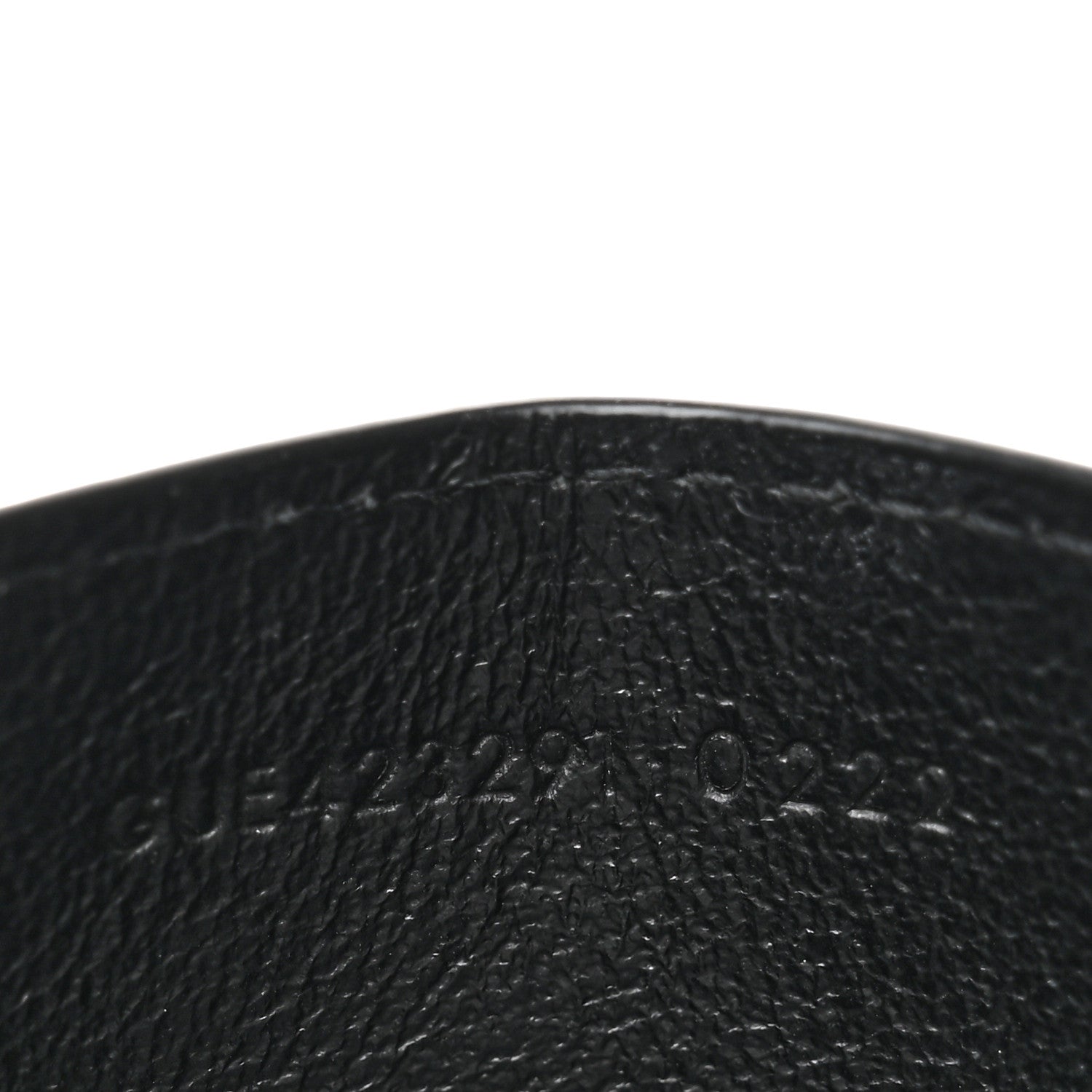 Saint Laurent Grain De Poudre Matelasse Chevron Monogram Credit Card Case Black 7 of 8