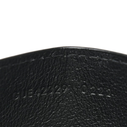 Saint Laurent Grain De Poudre Matelasse Chevron Monogram Credit Card Case Black 7 of 8