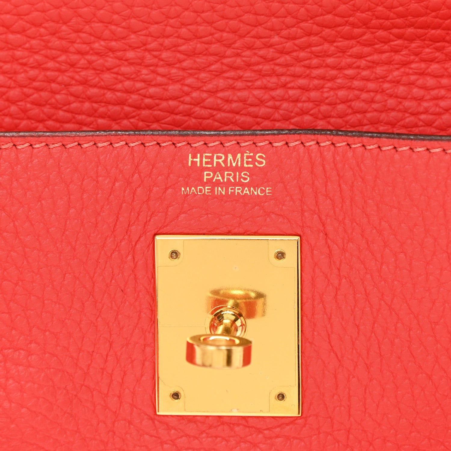 Hermes Taurillon Clemence Kelly Retourne 32 Rouge Pivoine 6 of 14
