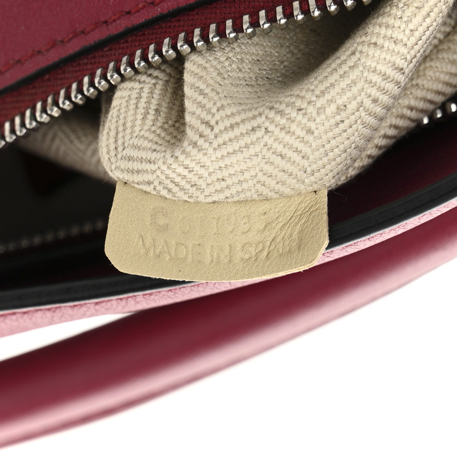 Loewe Calfskin Mini Puzzle Bag Raspberry 7 of 10