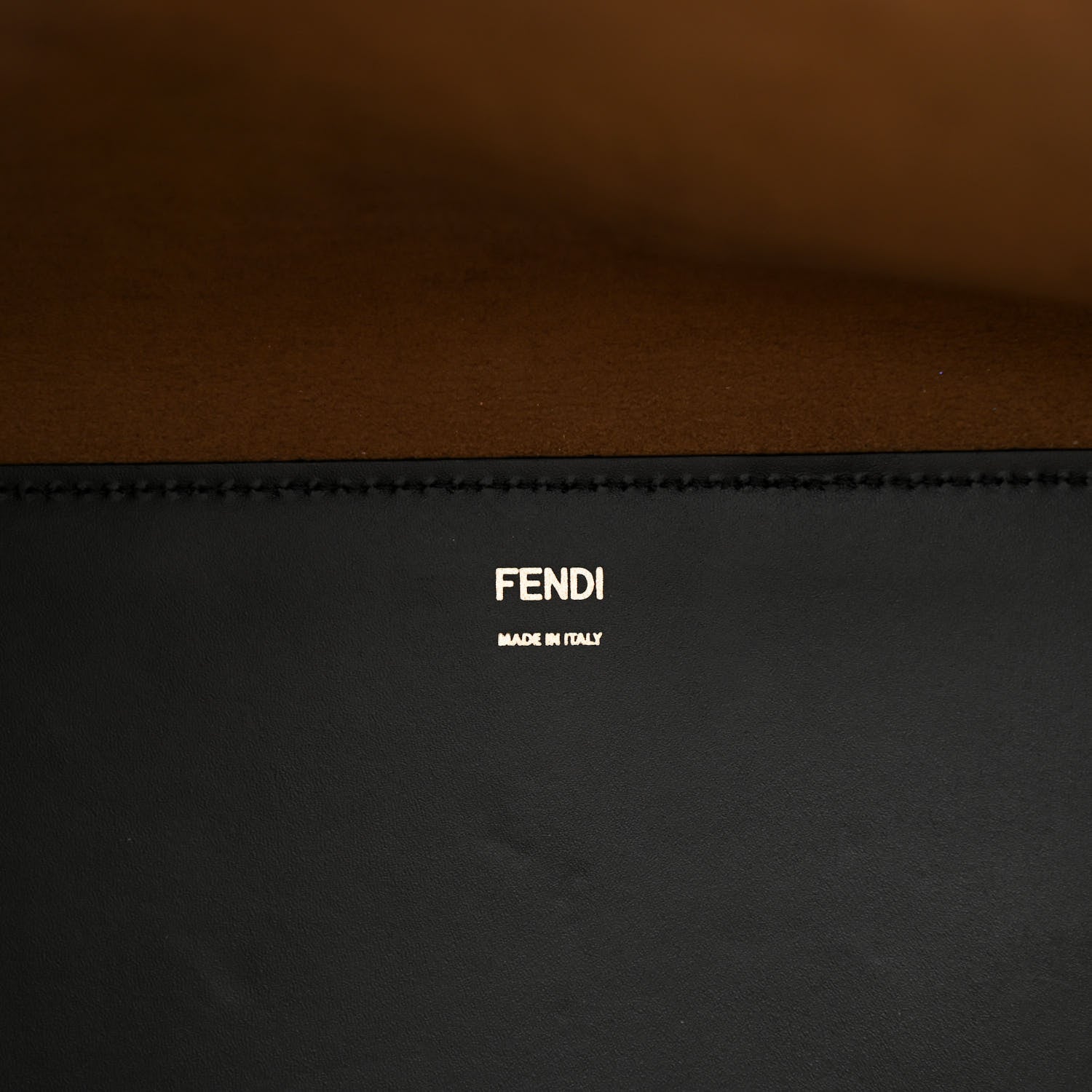 Fendi Vitello King Plexiglass Large Fendi Sunshine Shopper Tote Black 6 of 12