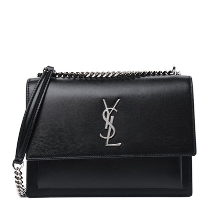 Saint Laurent Calfskin Medium Monogram Sunset Black 1 of 6