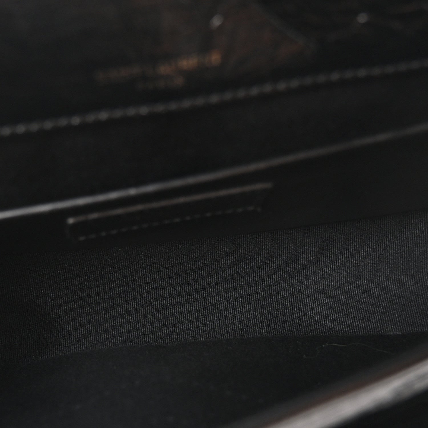 Saint Laurent Crinkled Calfskin Matelasse Monogram Baby Niki Chain Satchel Black 5 of 10