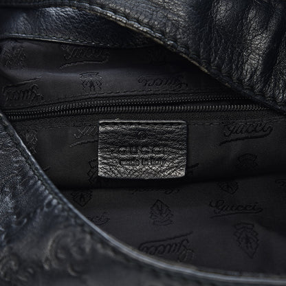 Gucci Guccissima Large New Ladies Web Hobo Black 6 of 20