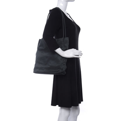 Prada Nylon Vela Shoulder Bag Black 2 of 9