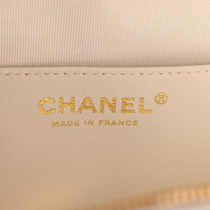 Chanel Lambskin Quilted CC In Love Heart Bag White 6 of 13