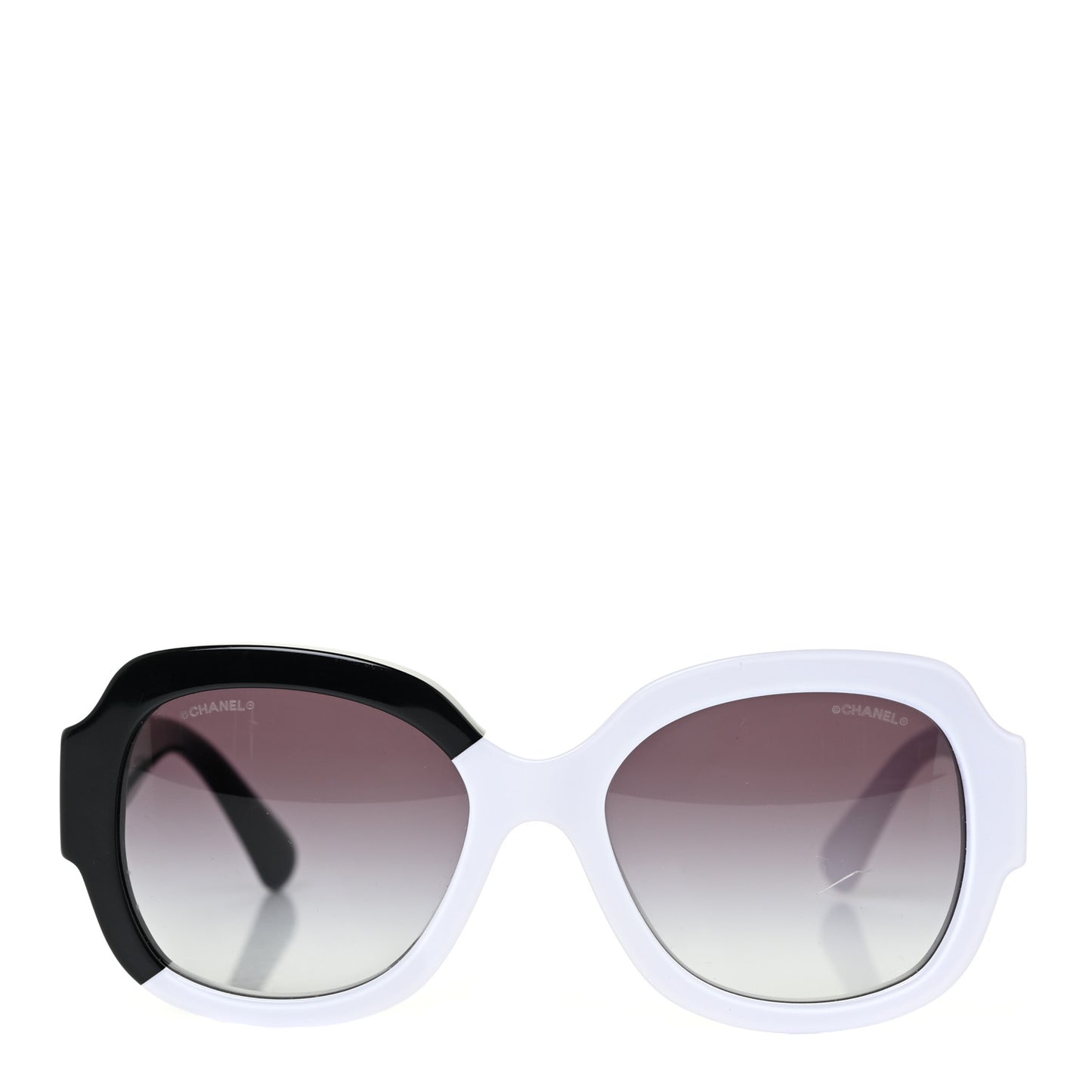 Acetate CC Sunglasses 5373 White Black