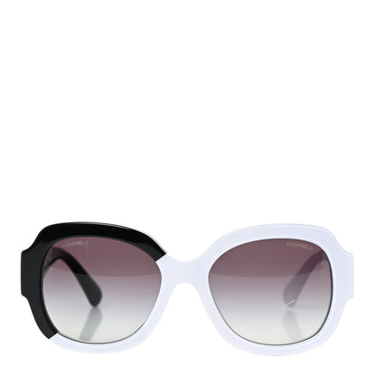 Chanel Acetate CC Sunglasses 5373 White Black 2 of 6