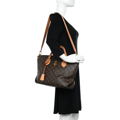 Louis Vuitton Monogram Flower Zipped Tote MM Beige 2 of 13