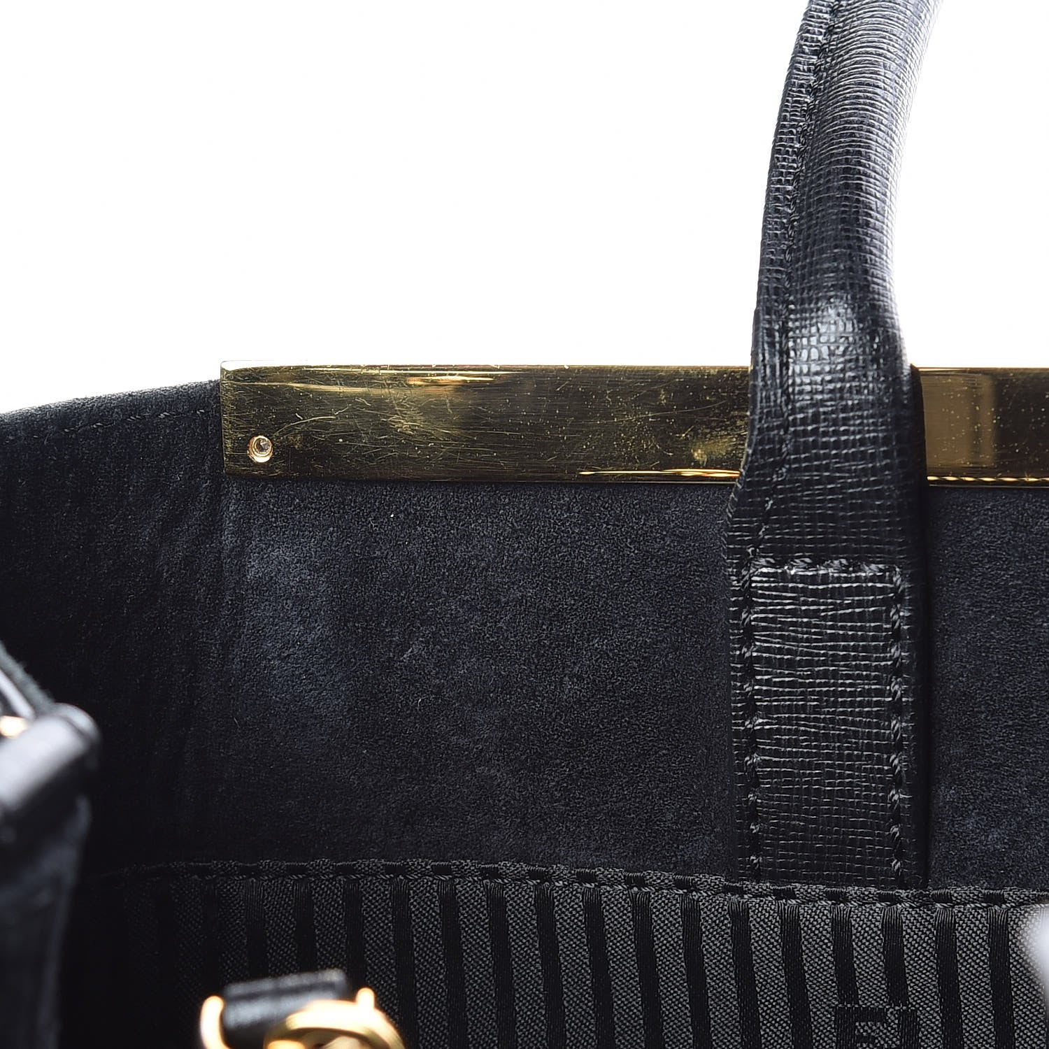 Fendi Vitello Elite Regular 2Jours Tote Black 11 of 23