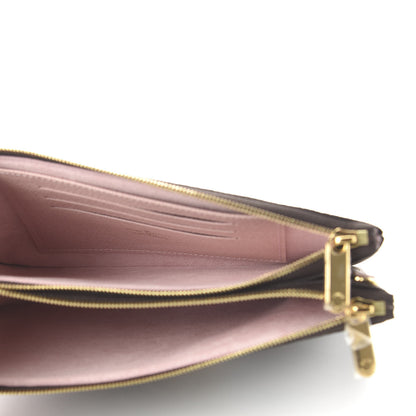 Louis Vuitton Monogram 2020 Christmas Animation Big Wheel Double Zip Pochette Rose Ballerine 5 of 10