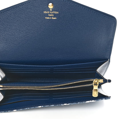 Louis Vuitton Monogram Jacquard Denim Sarah Wallet Bleu 5 of 6