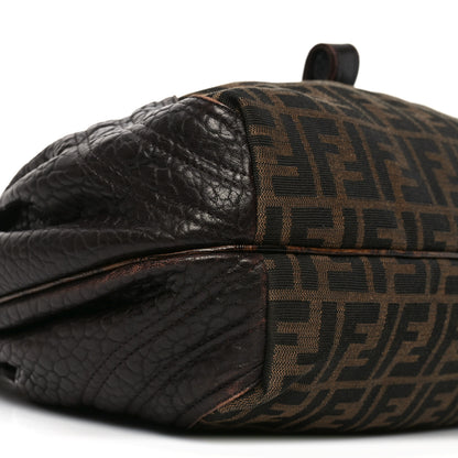Fendi Zucca Nappa Nuvolata Vitello Tortuga Spy Tobacco Moro 10 of 11