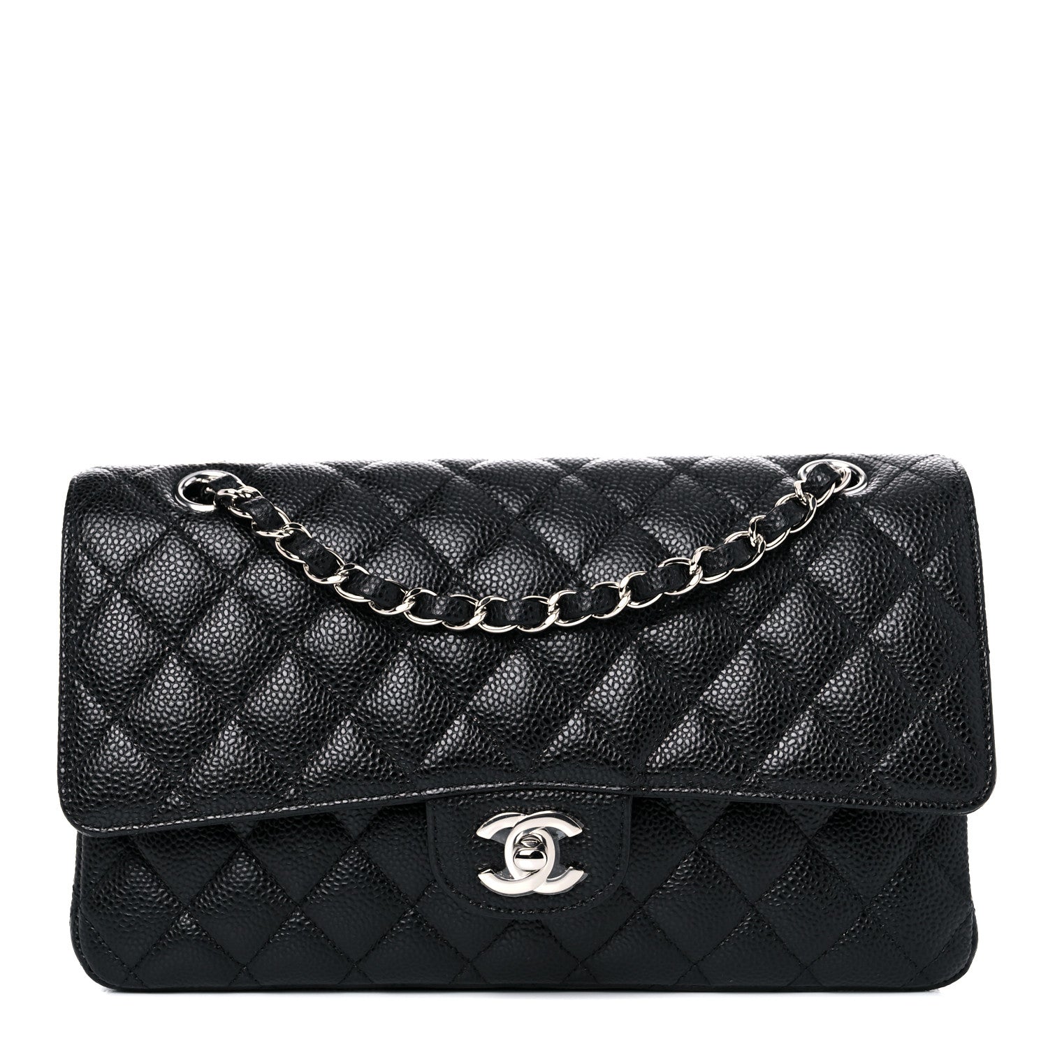 Chanel Caviar Quilted Medium Double Flap Black 1 of 10