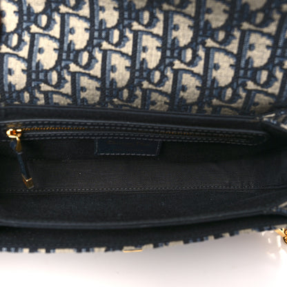 Christian Dior Oblique 30 Montaigne Avenue Bag Blue 5 of 11