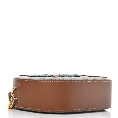 Gucci GG Supreme Monogram Floral Embroidered Mini Chain Shoulder Bag Beige Tuscany 4 of 7