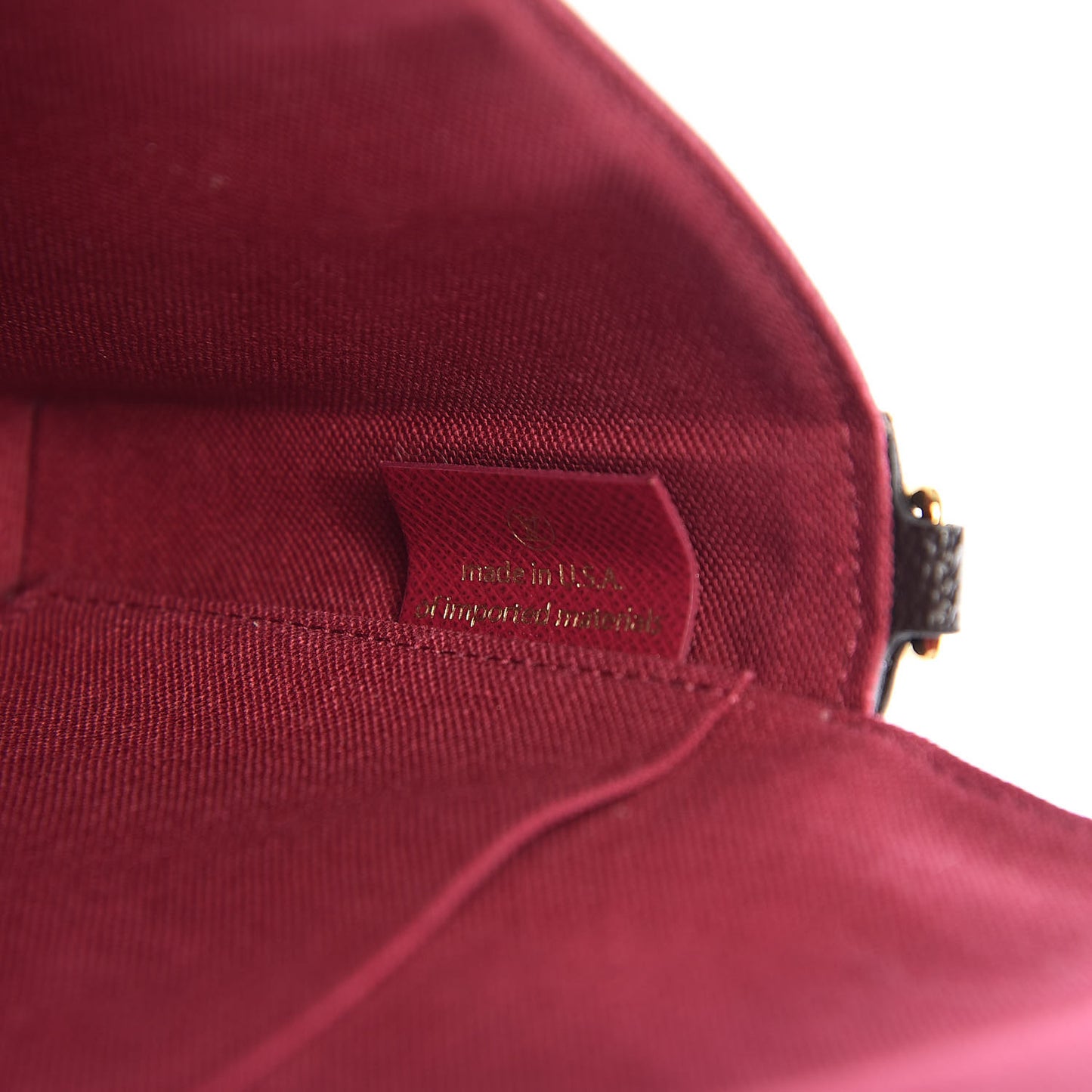 Monogram Pochette Felicie Chain Wallet Fuchsia