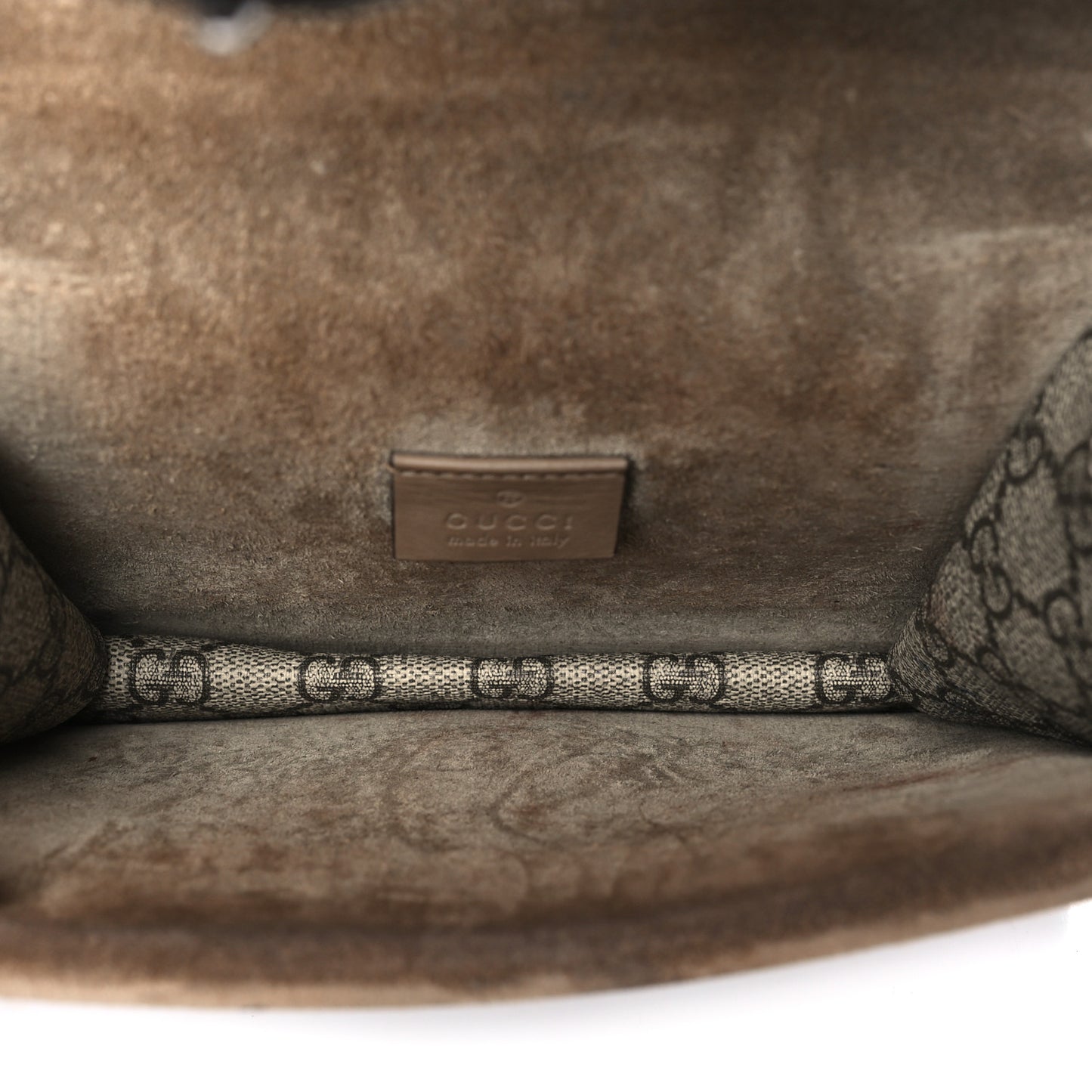 GG Supreme Monogram Mini Dionysus Shoulder Bag Taupe