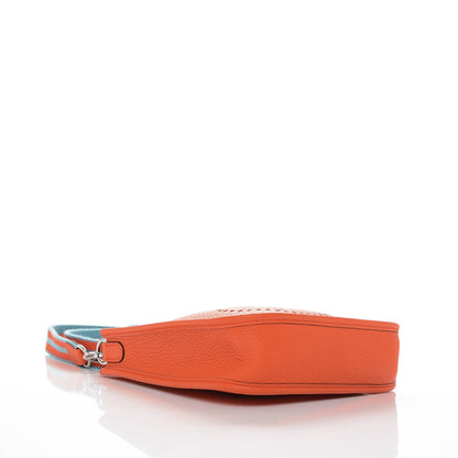 Hermes Taurillon Clemence Amazone Evelyne TPM Orange Poppy Saint Cyr 4 of 7