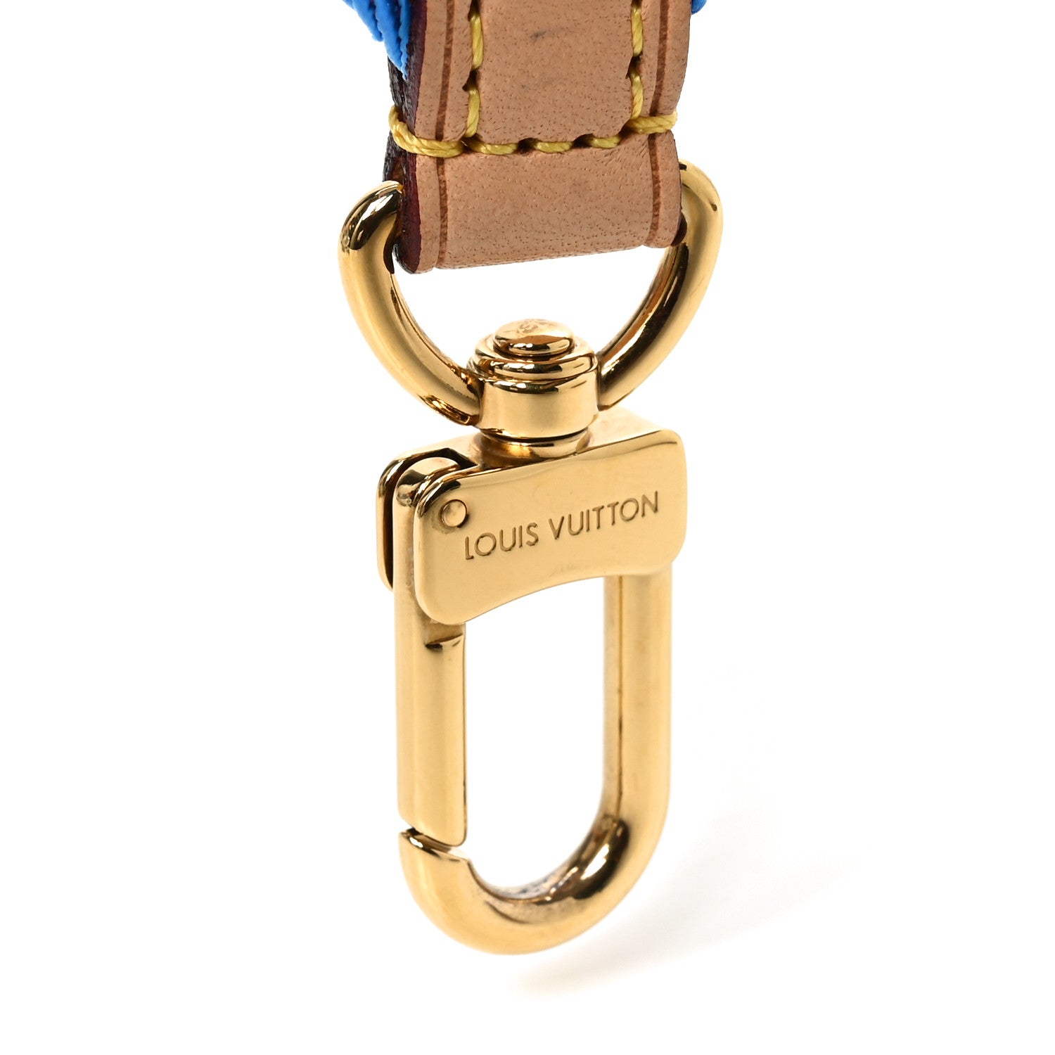 Louis Vuitton Nylon Bandouliere Shoulder Strap Blue Magenta 4 of 4